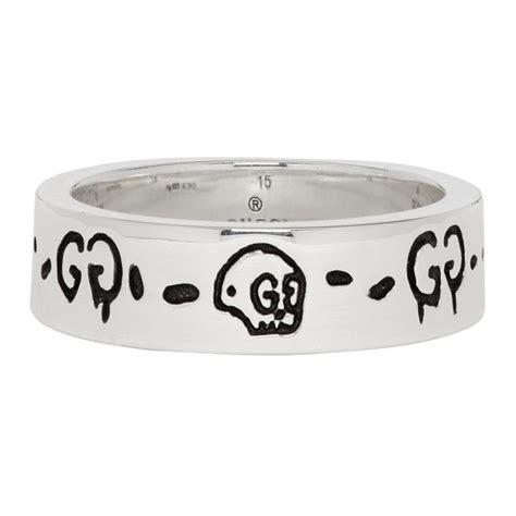 gucci ring with a heart|Gucci ghost ring women.